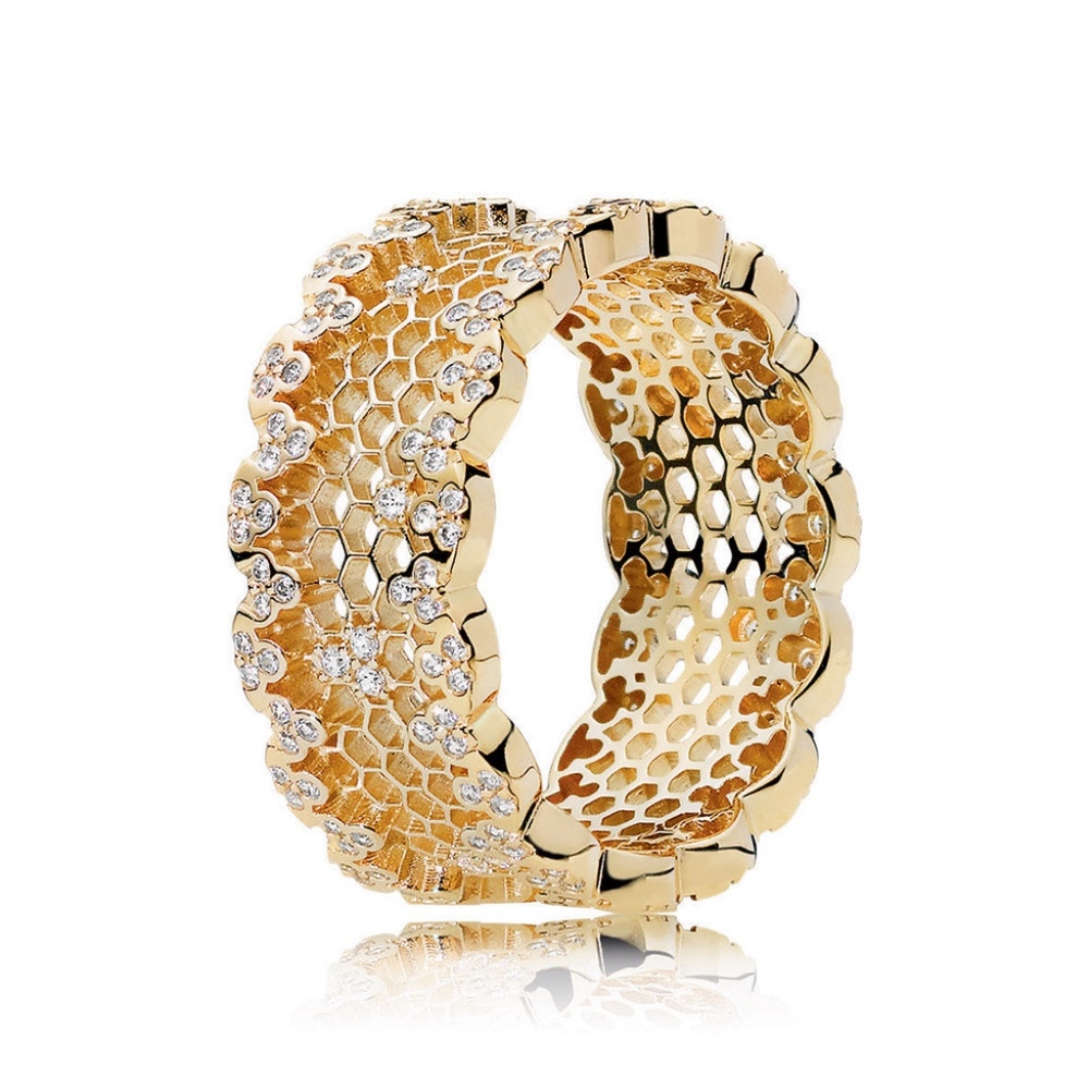 Pandora Honeycomb Lace Ring